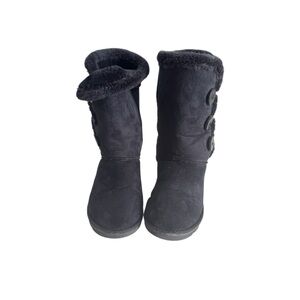 Women's Black Fur-Lined Boots